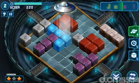 【免費冒險App】俄罗斯方块3D版 Tetris Space-3D Blocks-APP點子